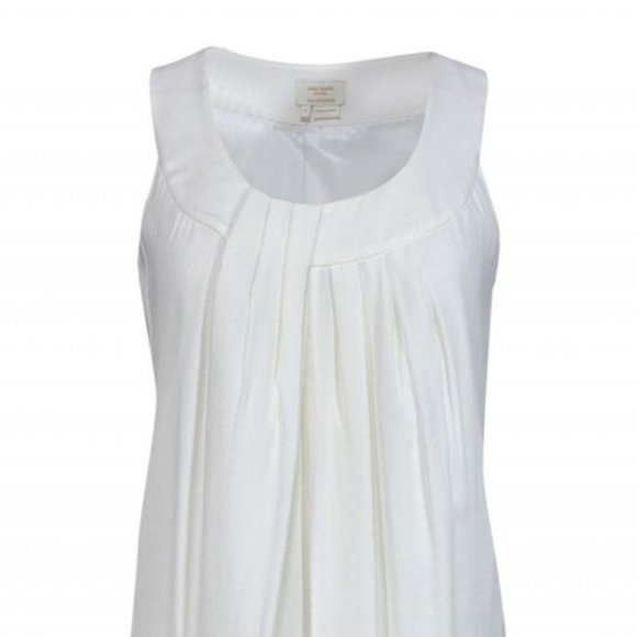 Kate Spade Matinee Pleated Crepe Tank Top M - Picture 1 of 3